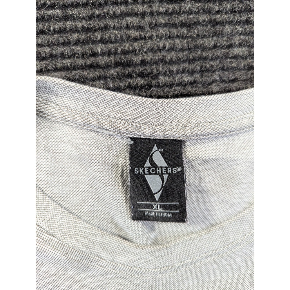 Skechers GoWalk Shirt Mens XL Gray Cotton Embroidered Logo Long Sleeve Crewneck - Picture 7 of 16
